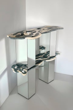 Orbis Shelf in Marble with Reflected Core by Homa