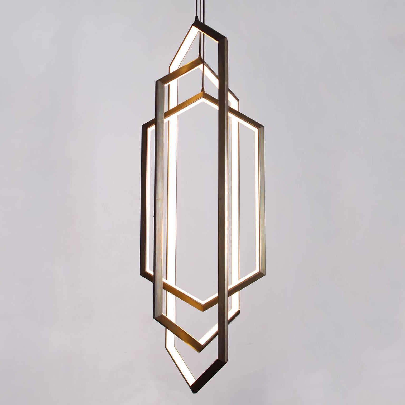 vertical chandelier