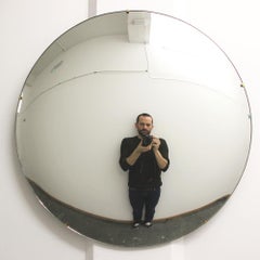 Orbis™ Convex Handcrafted Frameless Round Mirror, Large
