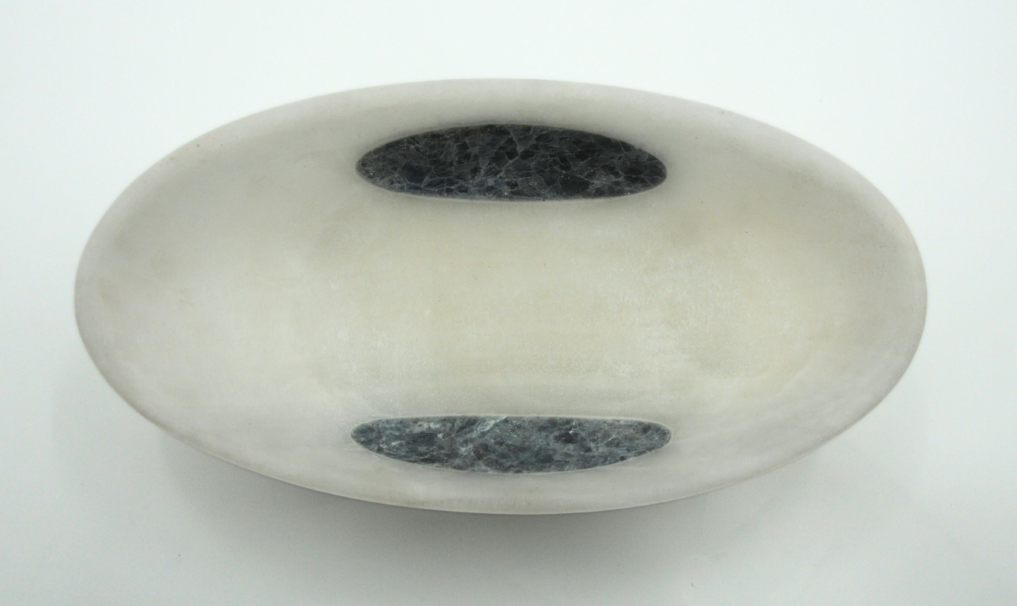 Ciotola Orbit, Onice bianco messicano in vendita 3