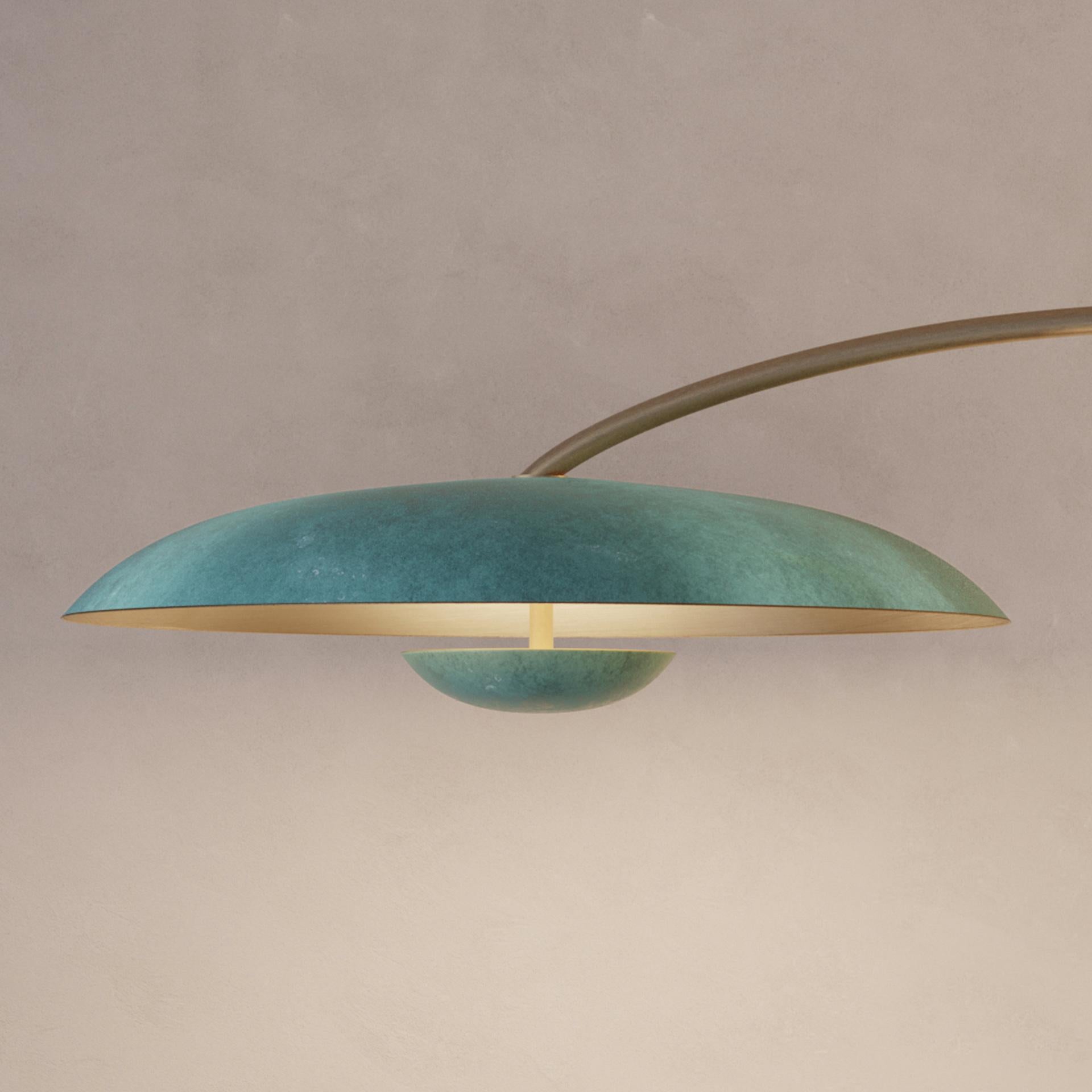 Orbit Solo Verdigris Ceiling Light by Atelier001 In New Condition In Geneve, CH