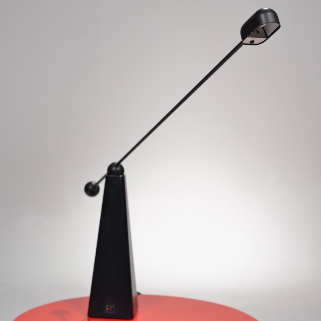 Post-Modern 3 Orbit Table Lamps by Ron Rezek for Bieffeplast, circa 1980 For Sale
