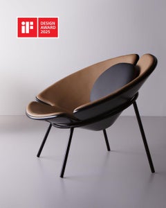 Le fauteuil Orbital de Tiago Curioni récompensé par l'iF Design 2025 en cuir