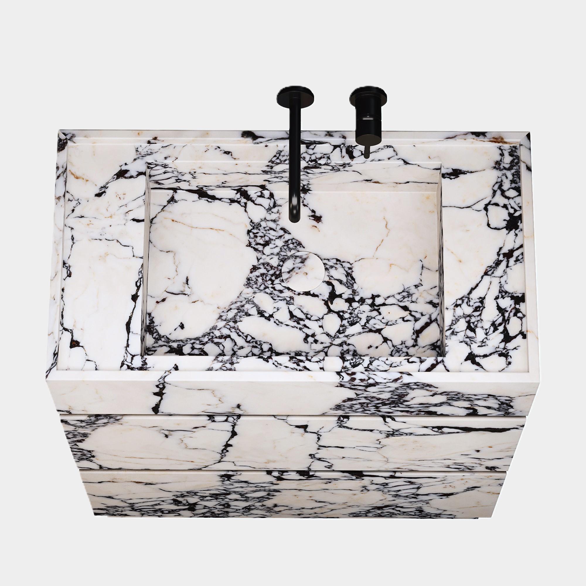 Coiffeuse de salle de bains Orca - Calacatta Viola - Moyen Neuf - En vente à Lisbon, PT