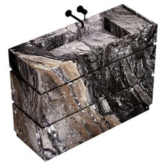 Vanity de salle de bains Orca - Gris Galaxy - Large