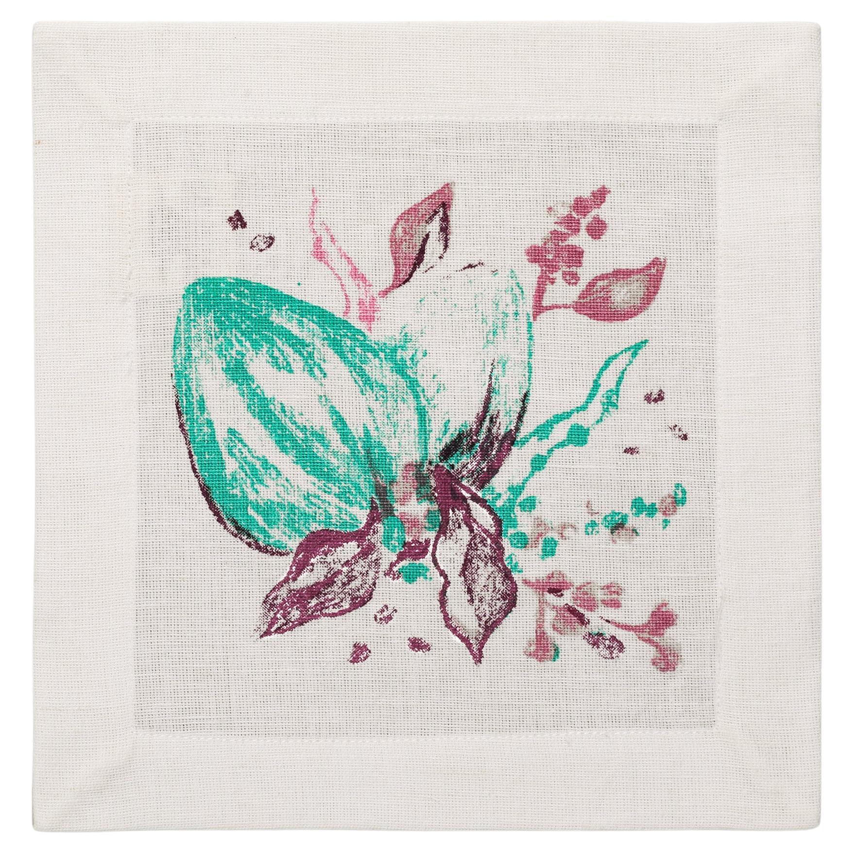 Orchard Green Cocktail Napkins Set of 4, Viya by Vikram Goyal