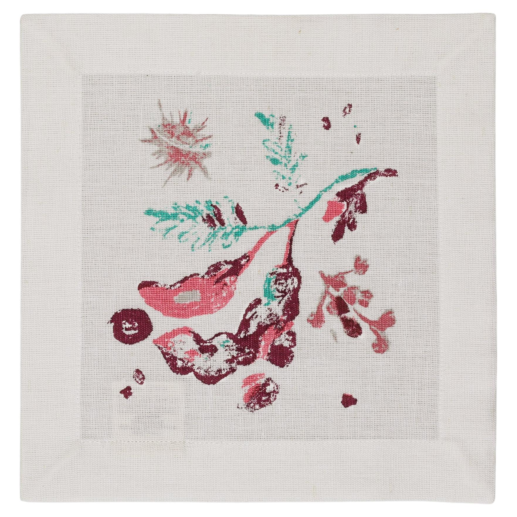 Orchard Green Cocktail Napkins Set of 4, Viya by Vikram Goyal