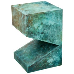 Orchestra No.2 Copper Square Multi-Color Texture Stool Side Table Customizable