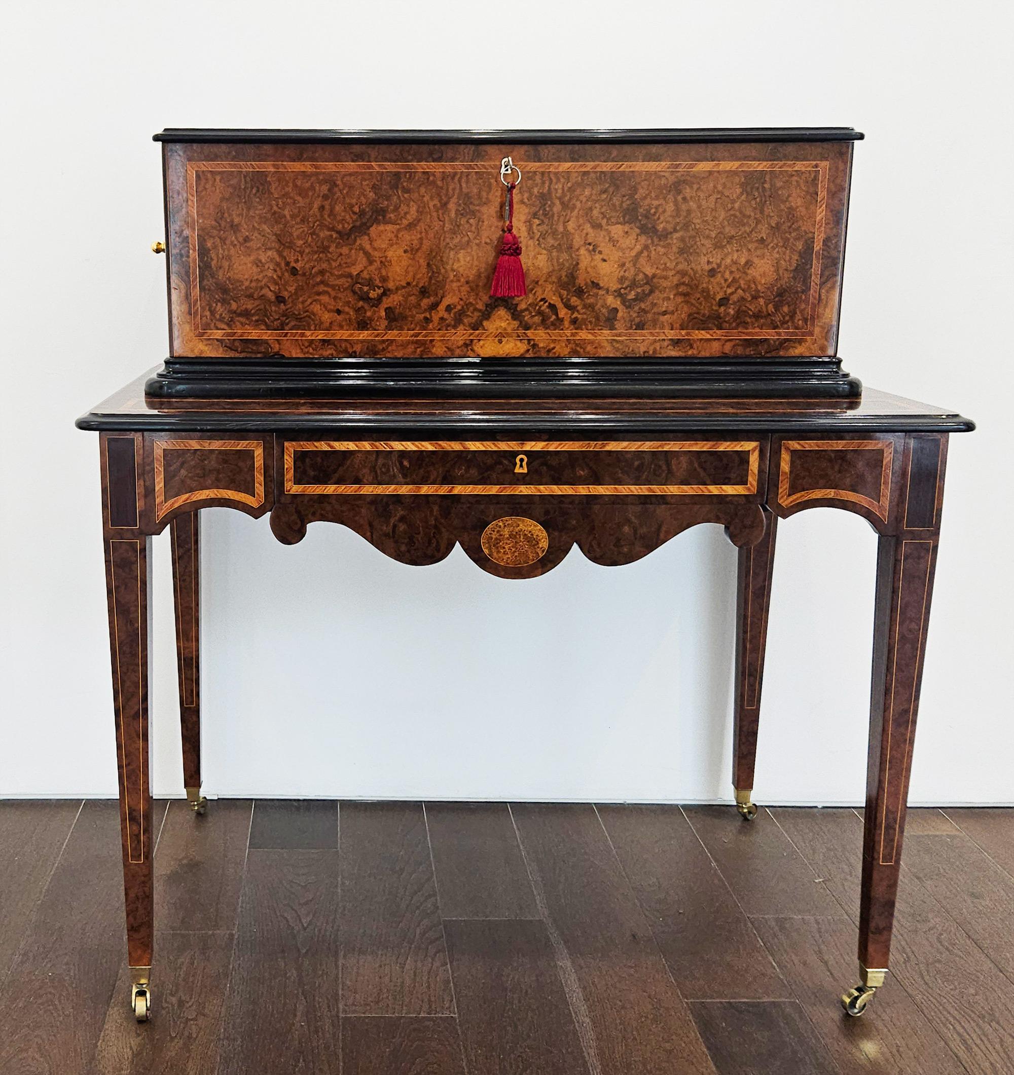 Orchestral Interchangeable Antique Music Box on Table, Ducommun Girod, c. 1870 For Sale 3