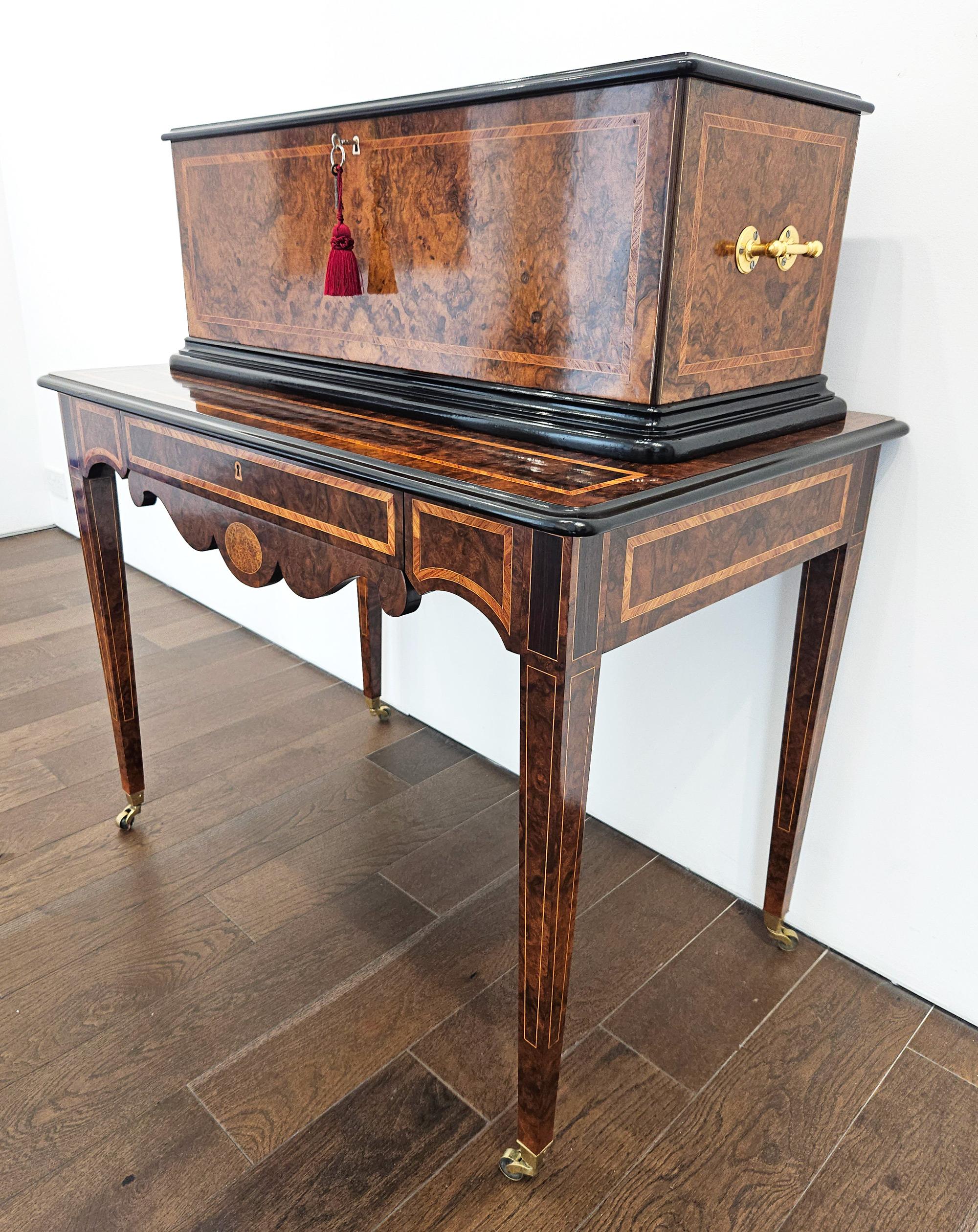 Orchestral Interchangeable Antique Music Box on Table, Ducommun Girod, c. 1870 For Sale 6