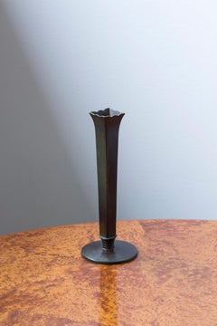 Orchid bronze vase by GAB, model 312, Swedish modern 1930s