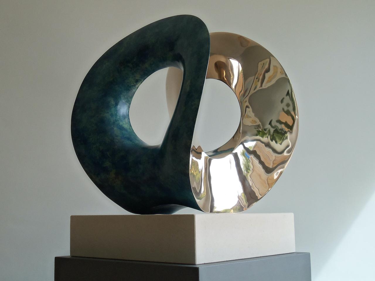 'Orchid' by British sculptor Thomas Joynes resulted from the artist's long fascination with the works of Naum Gabo and his role in the Constructivism movement. One of Gabo’s pieces that was of particular influence to him from college days was