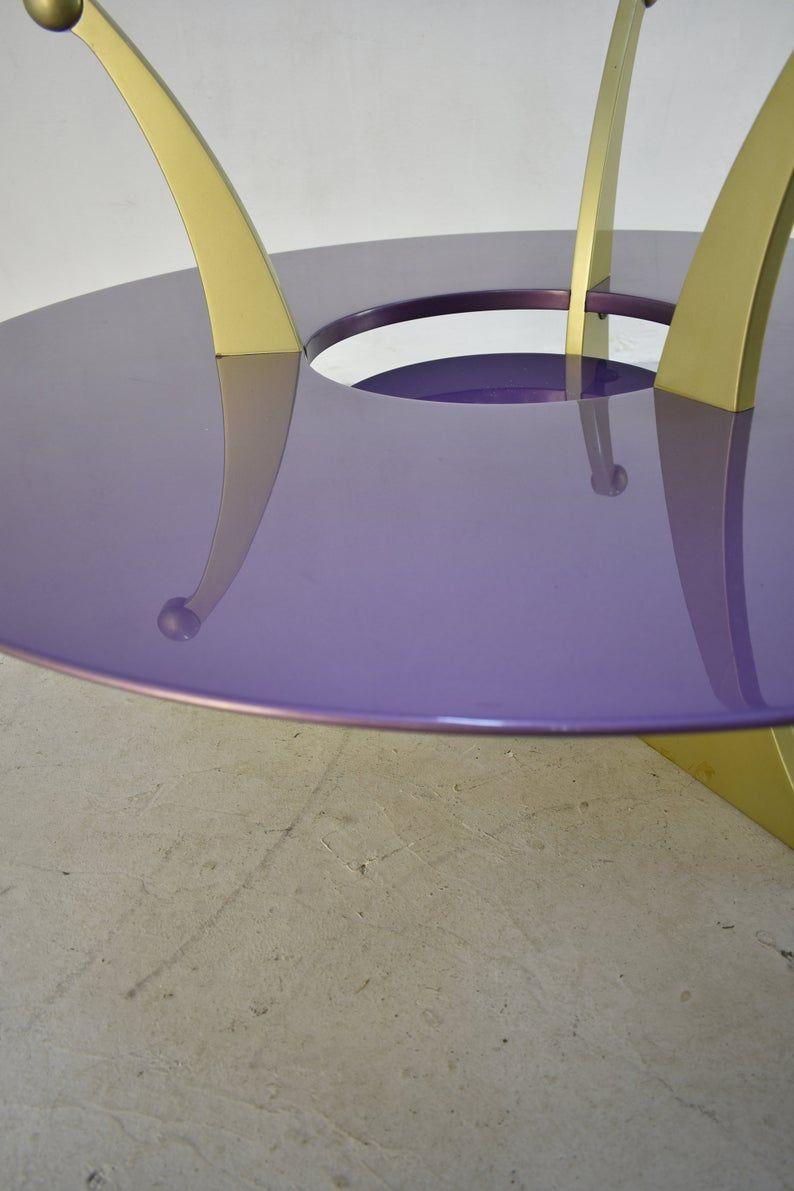 Italian Orchid Coffee Table by Massimo Morozzi for Archizoom, 1980s, Italy For Sale