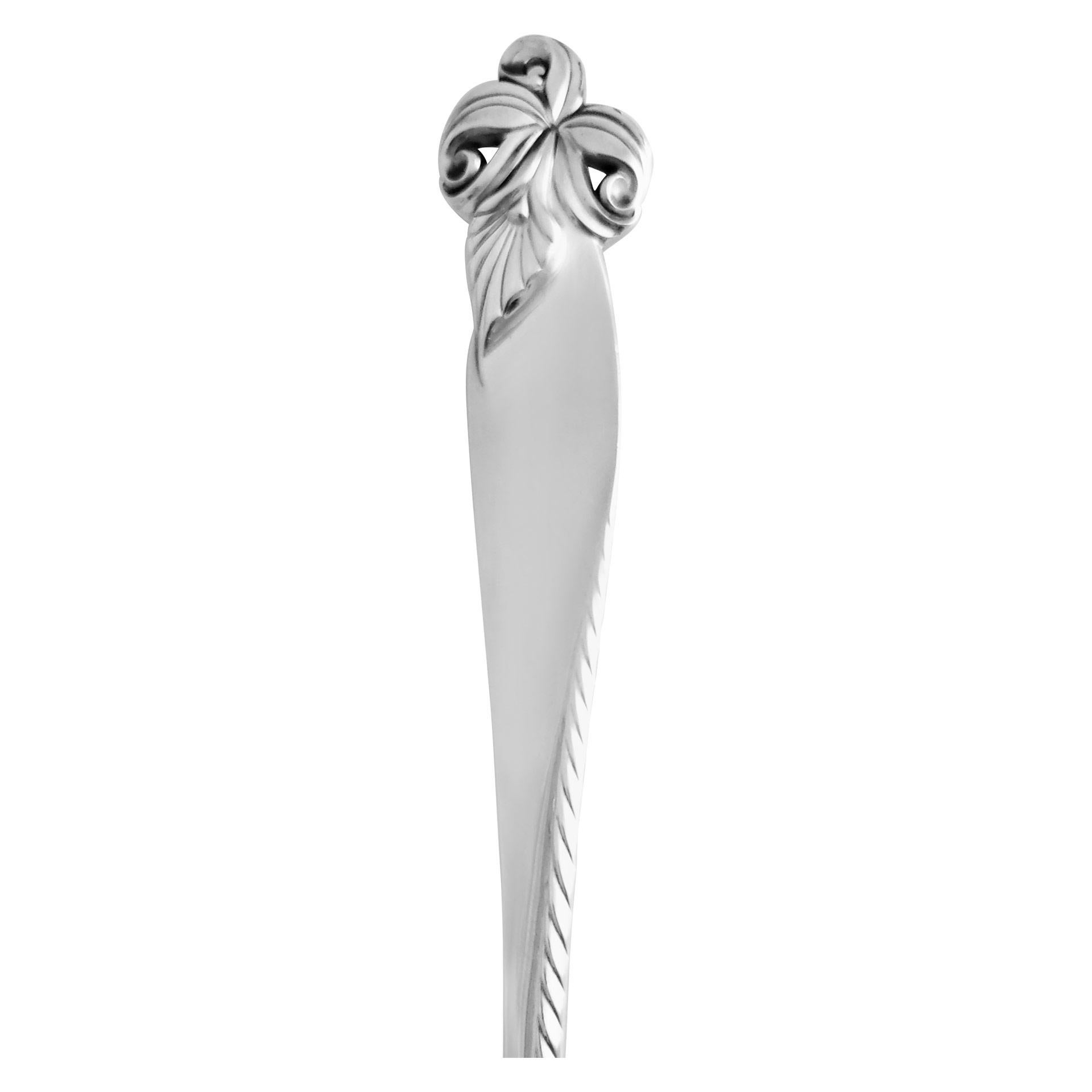  Ensemble de couverts en argent sterling d'élégance orchidée, breveté en 1956 par Wallace Unisexe 