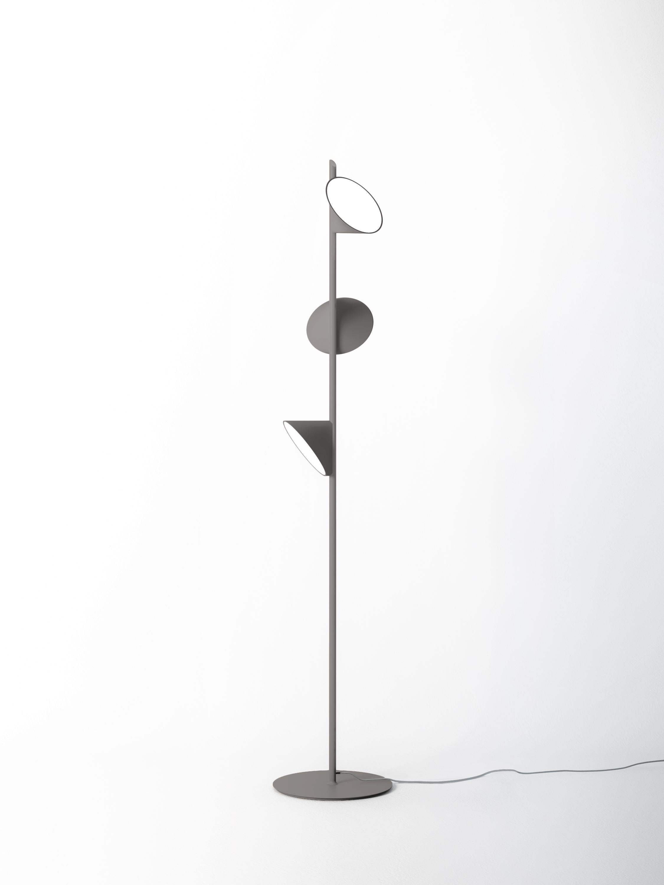 Contemporary Orchid: Modern Italian Floor Lamp, Minimal Form, High Performance, Dimmable For Sale