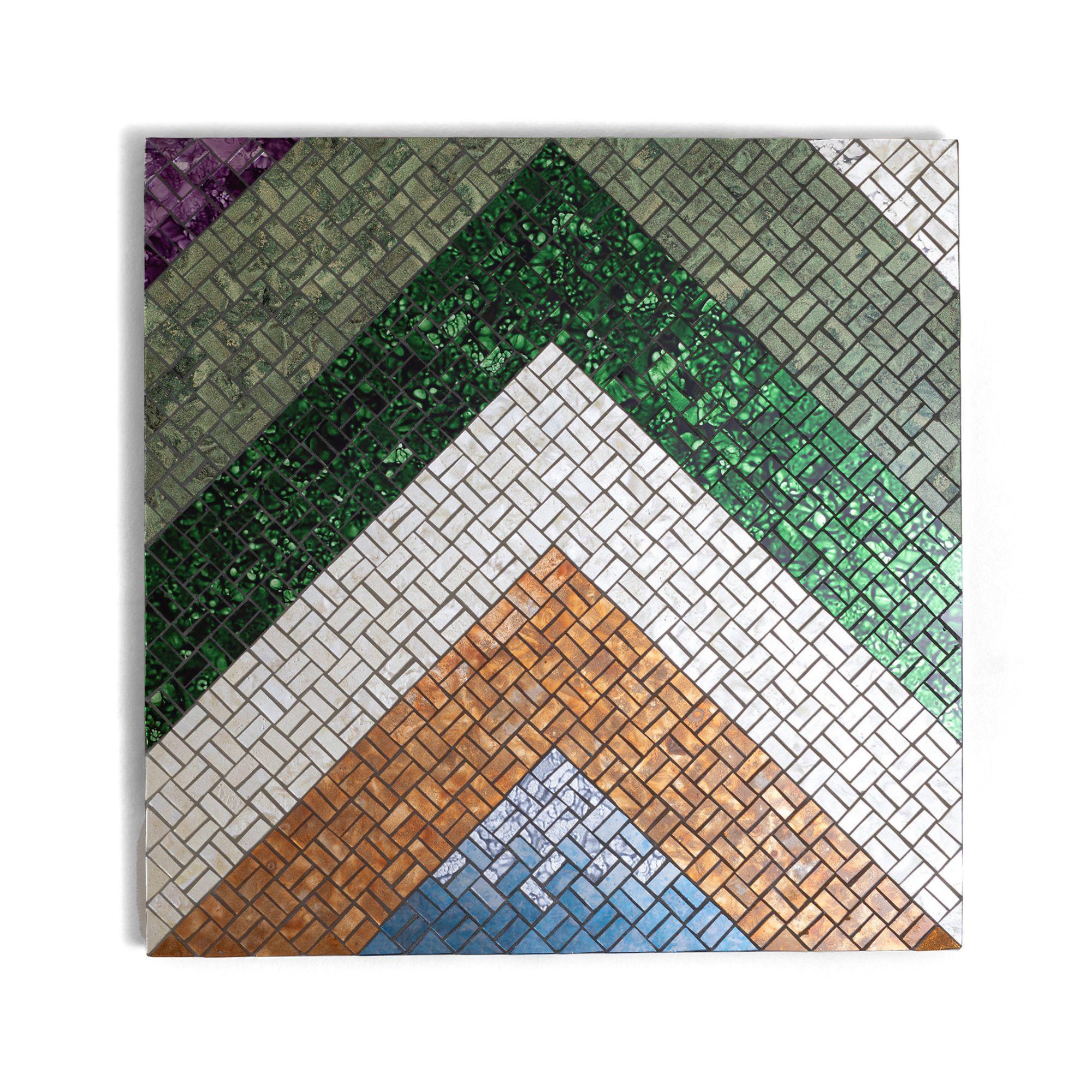 Periodo contemporaneo “Orchid” – Installazione murale in mosaico artistico  Kaleidoscope Collection in vendita