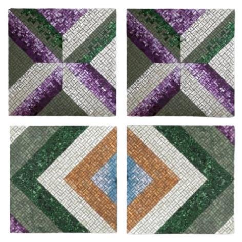 “Orchid” – Installazione murale in mosaico artistico  Kaleidoscope Collection