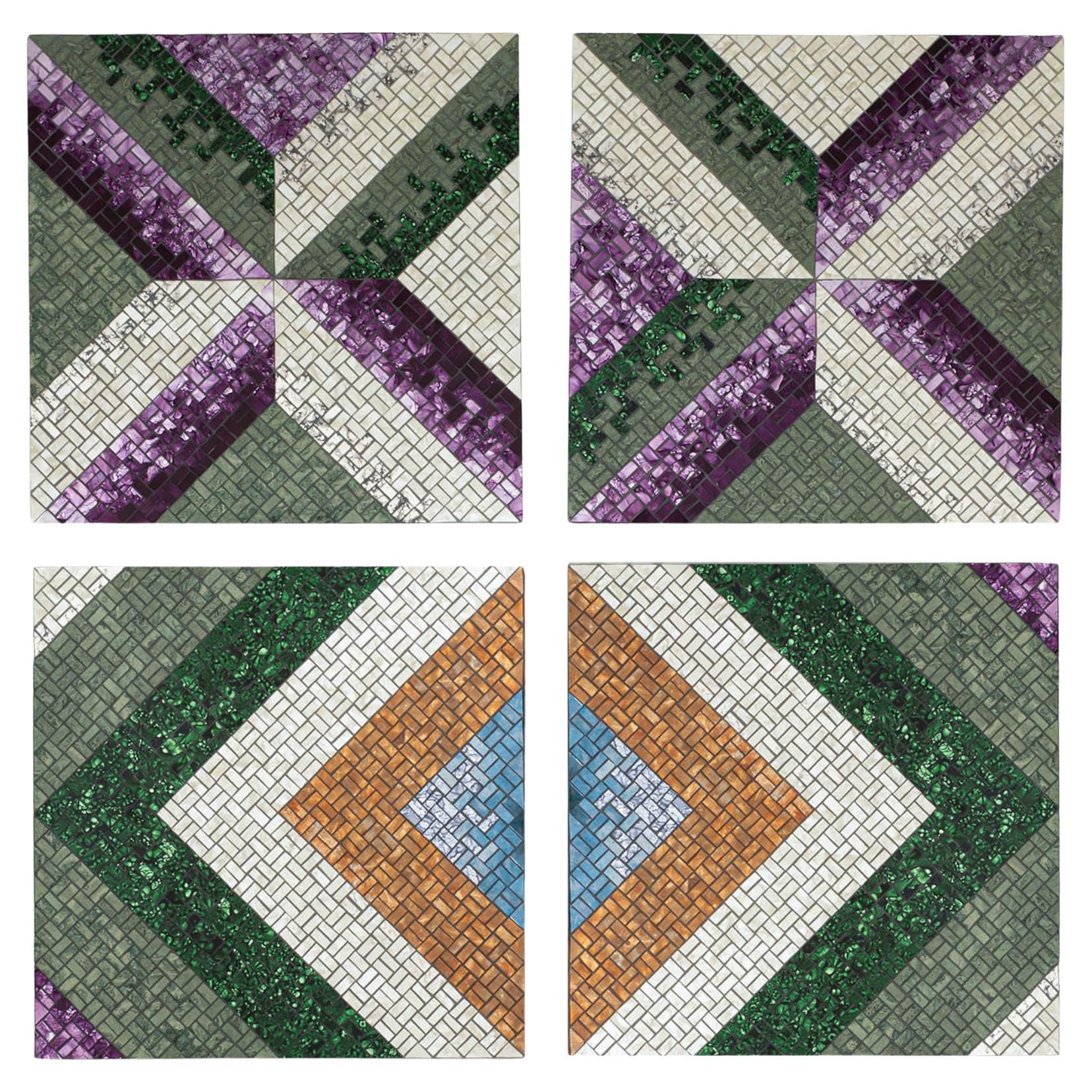 “Orchid” – Installazione murale in mosaico artistico  Kaleidoscope Collection in vendita