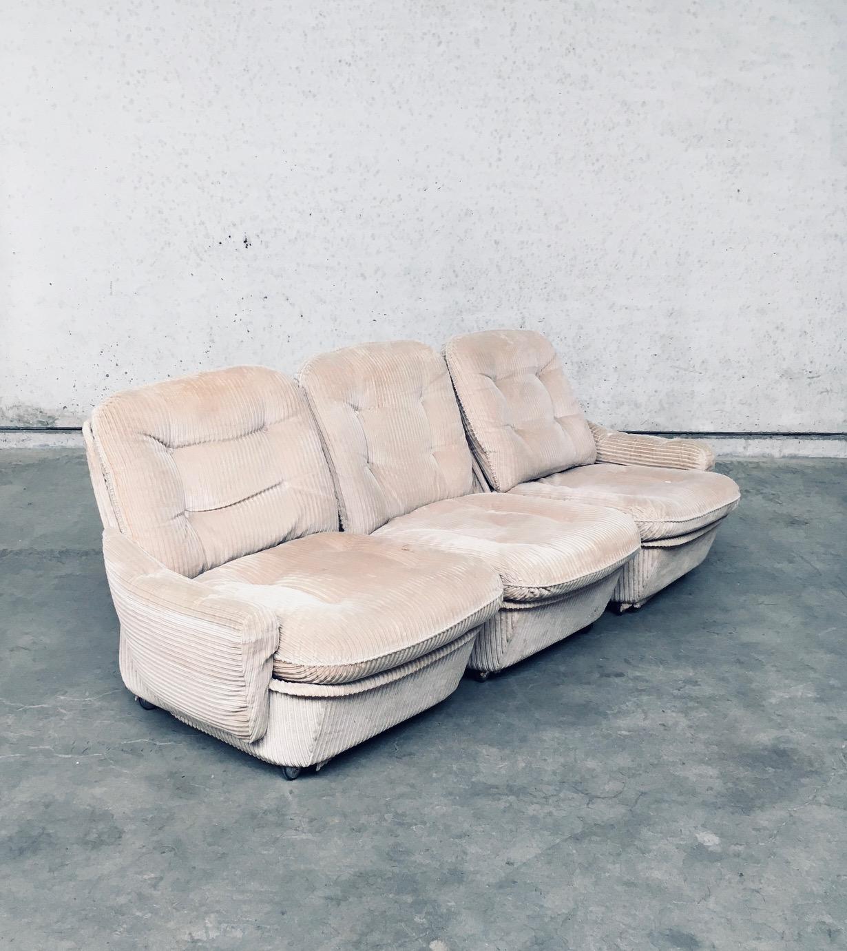French ORCHID Modular Sofa & Armchair by Michel Cadestin for Airborne, France 1970's For Sale