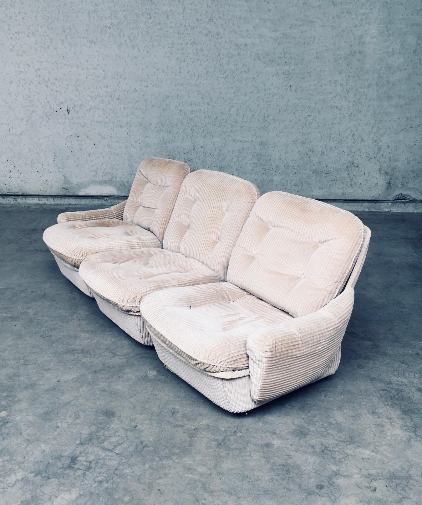 Fabric ORCHID Modular Sofa & Armchair by Michel Cadestin for Airborne, France 1970's For Sale