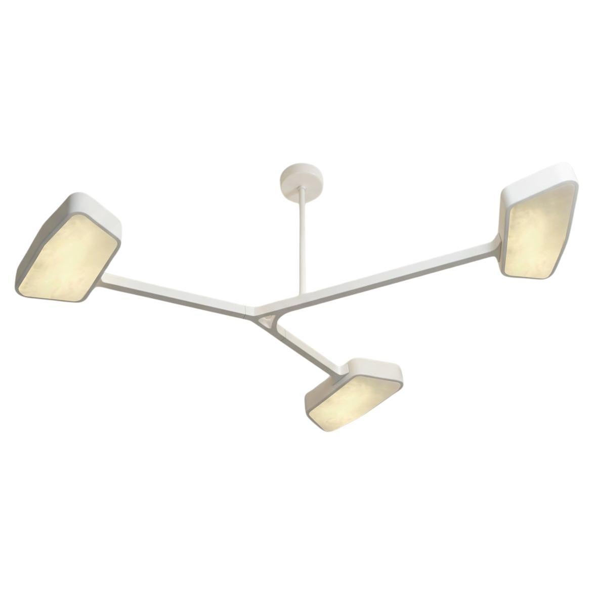 Orchid N.3 Ceiling Light by Gaspare Asaro. Cloud White Finish For Sale