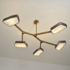 Lámpara de techo Orchid N.5 de Gaspare Asaro. Acabado Peltro y Bronce