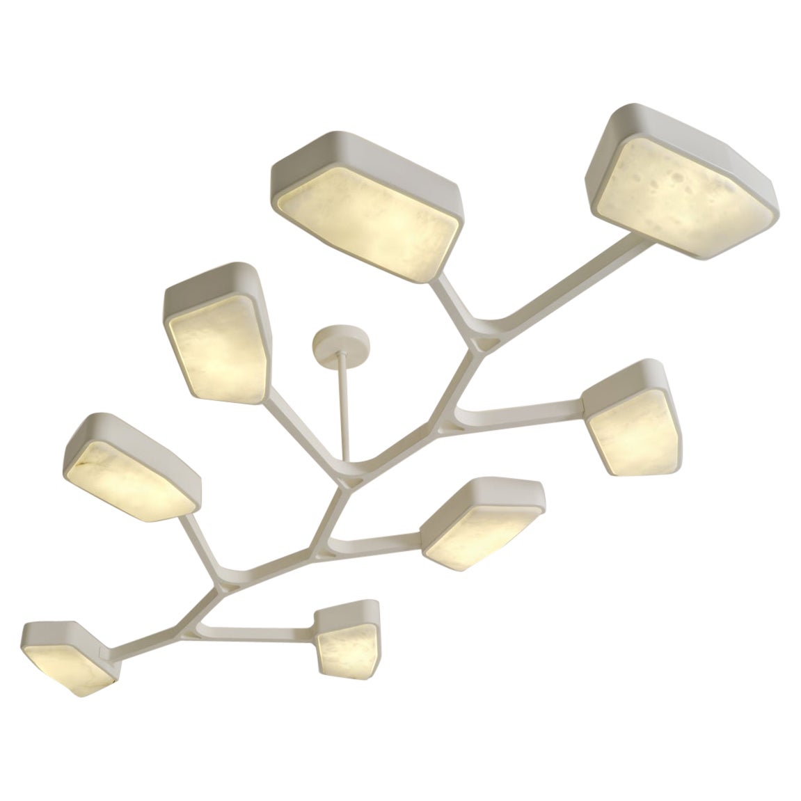 Orchid N.8 Ceiling Light by Gaspare Asaro. Cloud White Finish