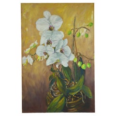 Orchid, Oil on canvas, by Patrice Guiraud