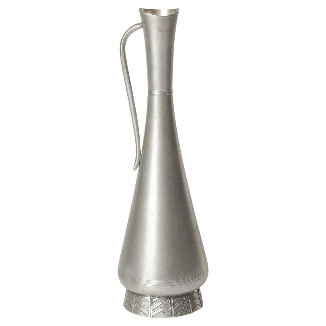 Vase en étain moderne du milieu du siècle dernier par GAB, Suède, années 1960