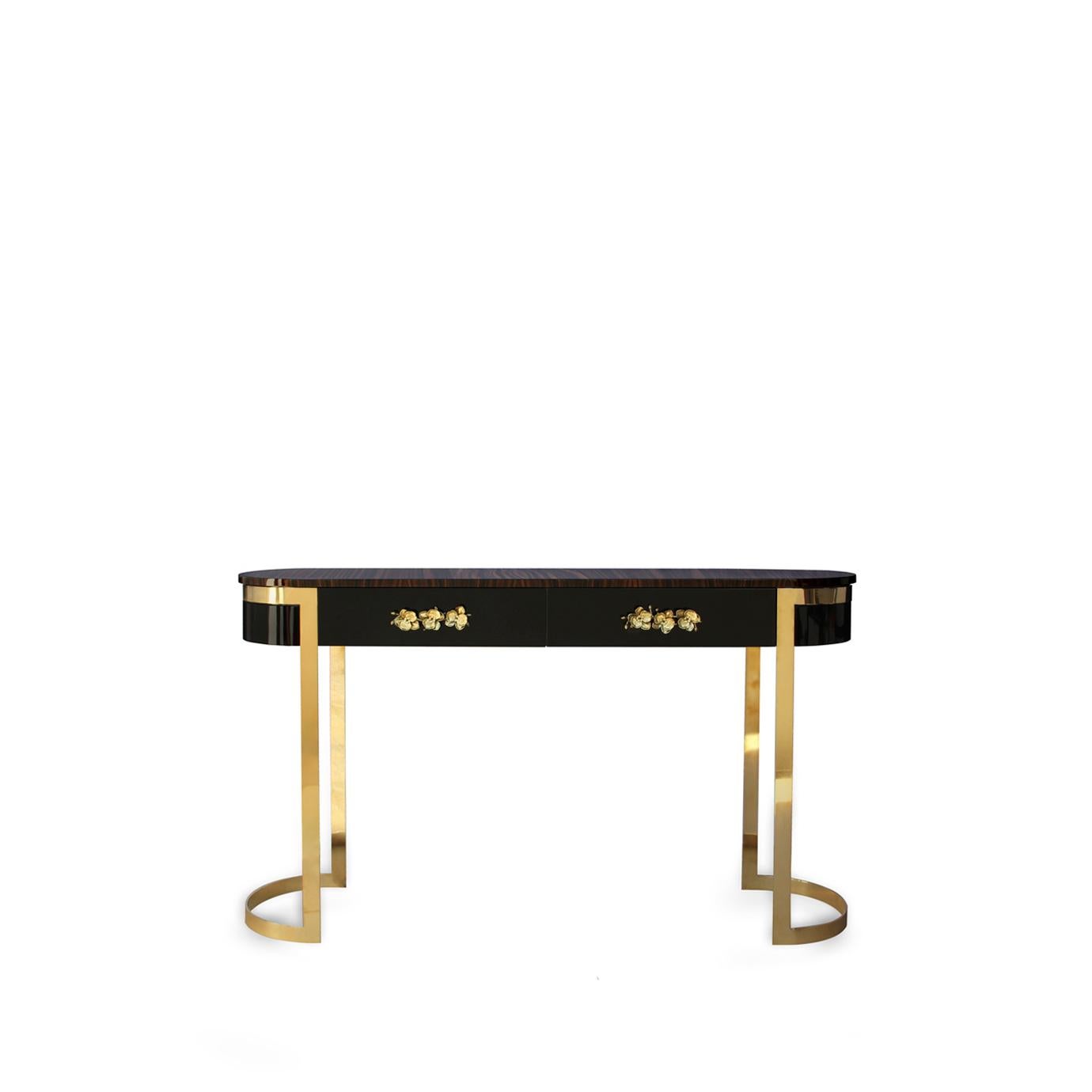 Hand-Crafted Orchidea Console Table (In Stock) For Sale