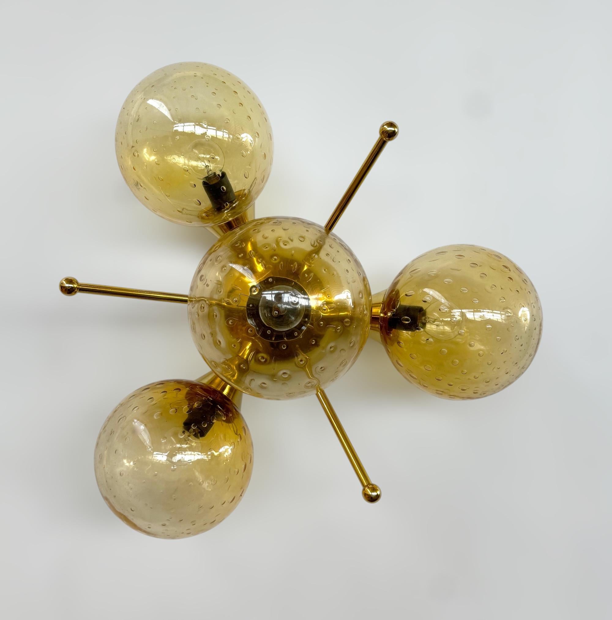 Orchidea Globe Flush Mount by Fabio Ltd In New Condition For Sale In Los Angeles, CA