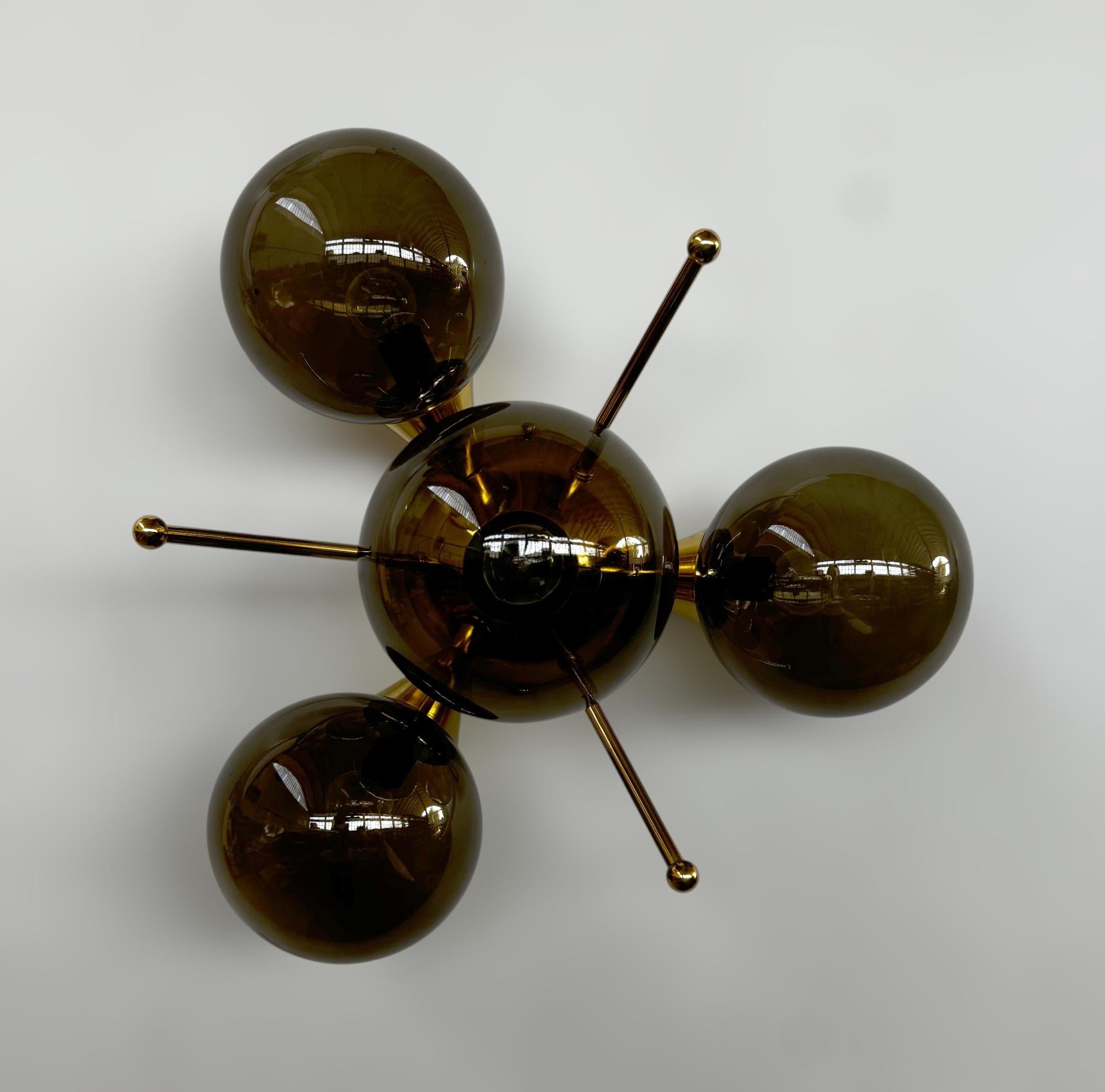 Orchidea Globe Flush Mount by Fabio Ltd In New Condition For Sale In Los Angeles, CA