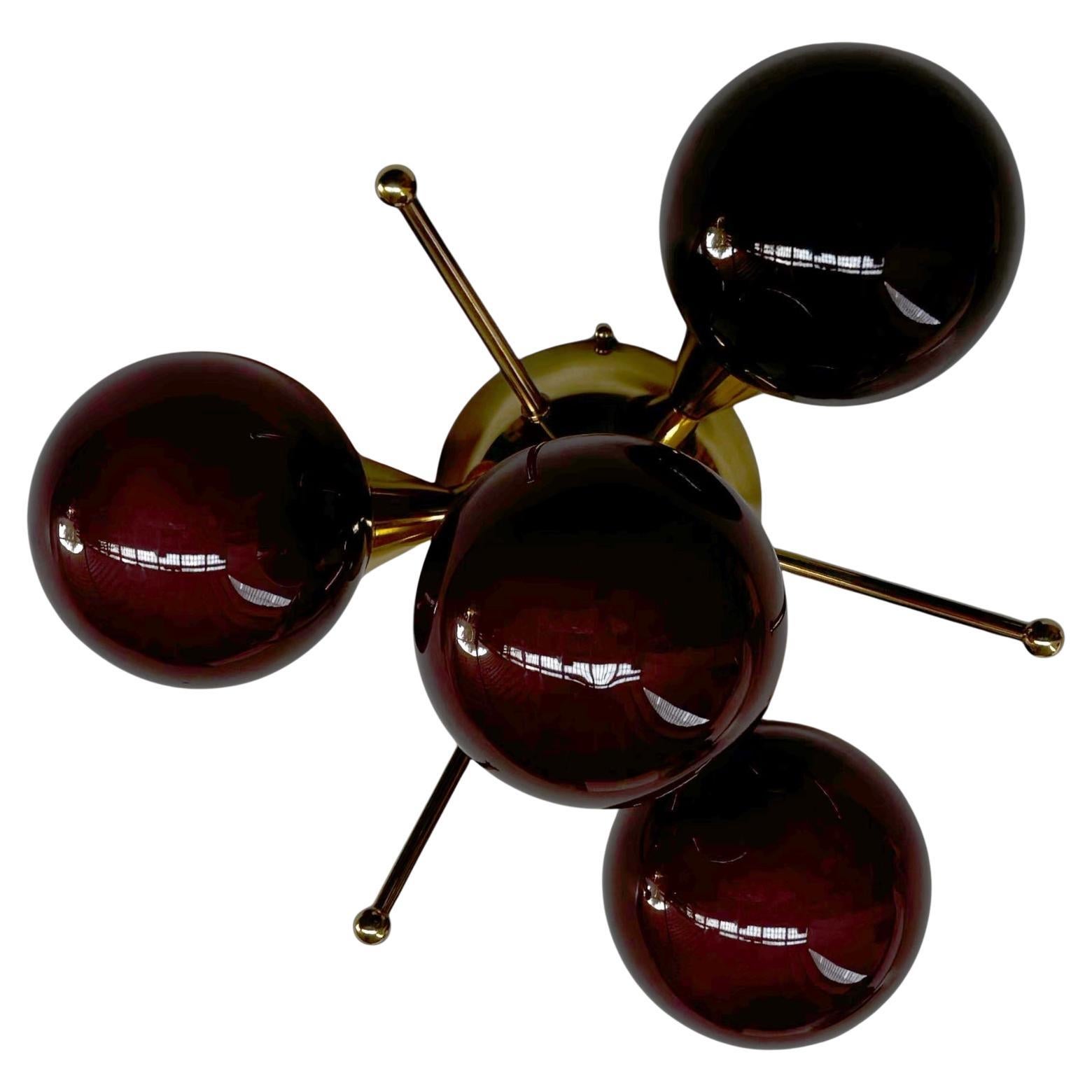 Orchidea Globe Flush Mount by Fabio Ltd For Sale