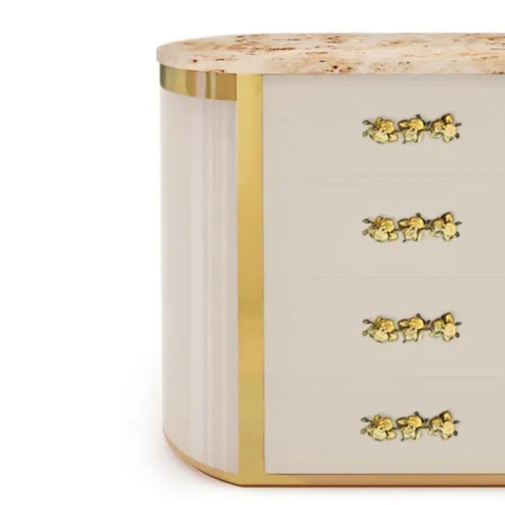 Fait main Table de nuit Orchidea - En stock USA en vente