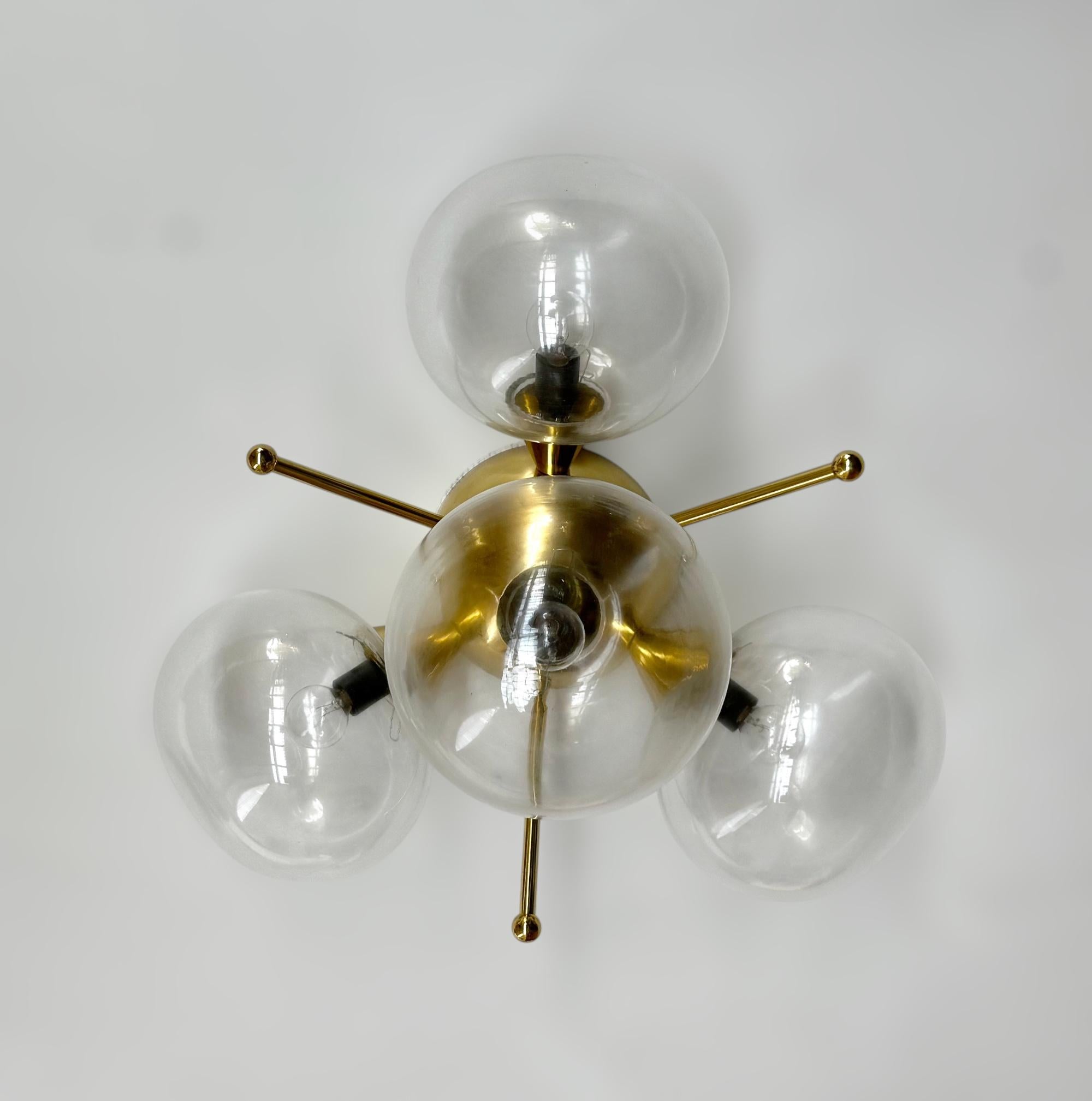 Mid-Century Modern Orchidea Pebble Flush Mount by Fabio Ltd For Sale