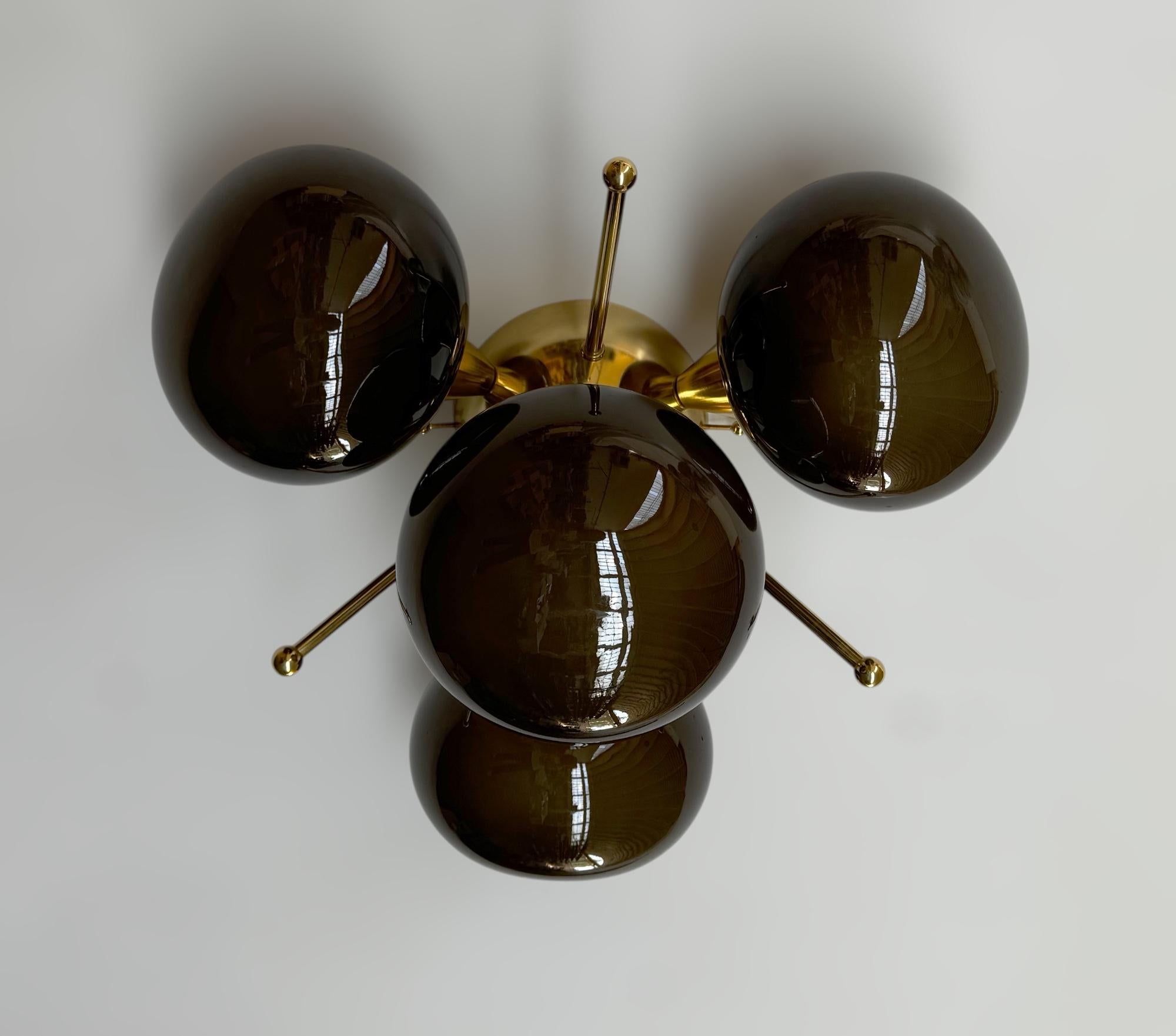 Mid-Century Modern Orchidea Pebble Flush Mount by Fabio Ltd For Sale