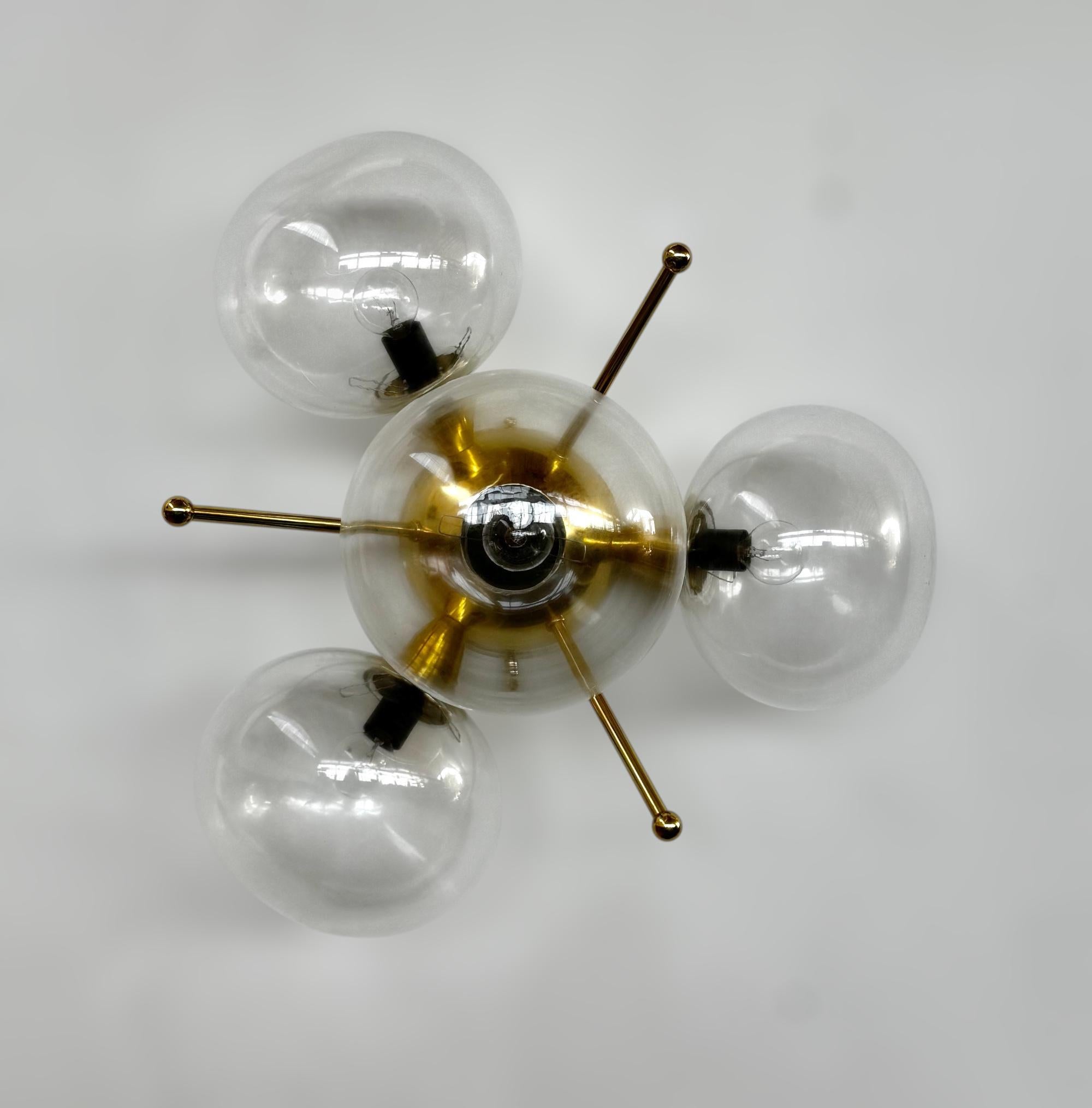 Orchidea Pebble Flush Mount by Fabio Ltd In New Condition For Sale In Los Angeles, CA