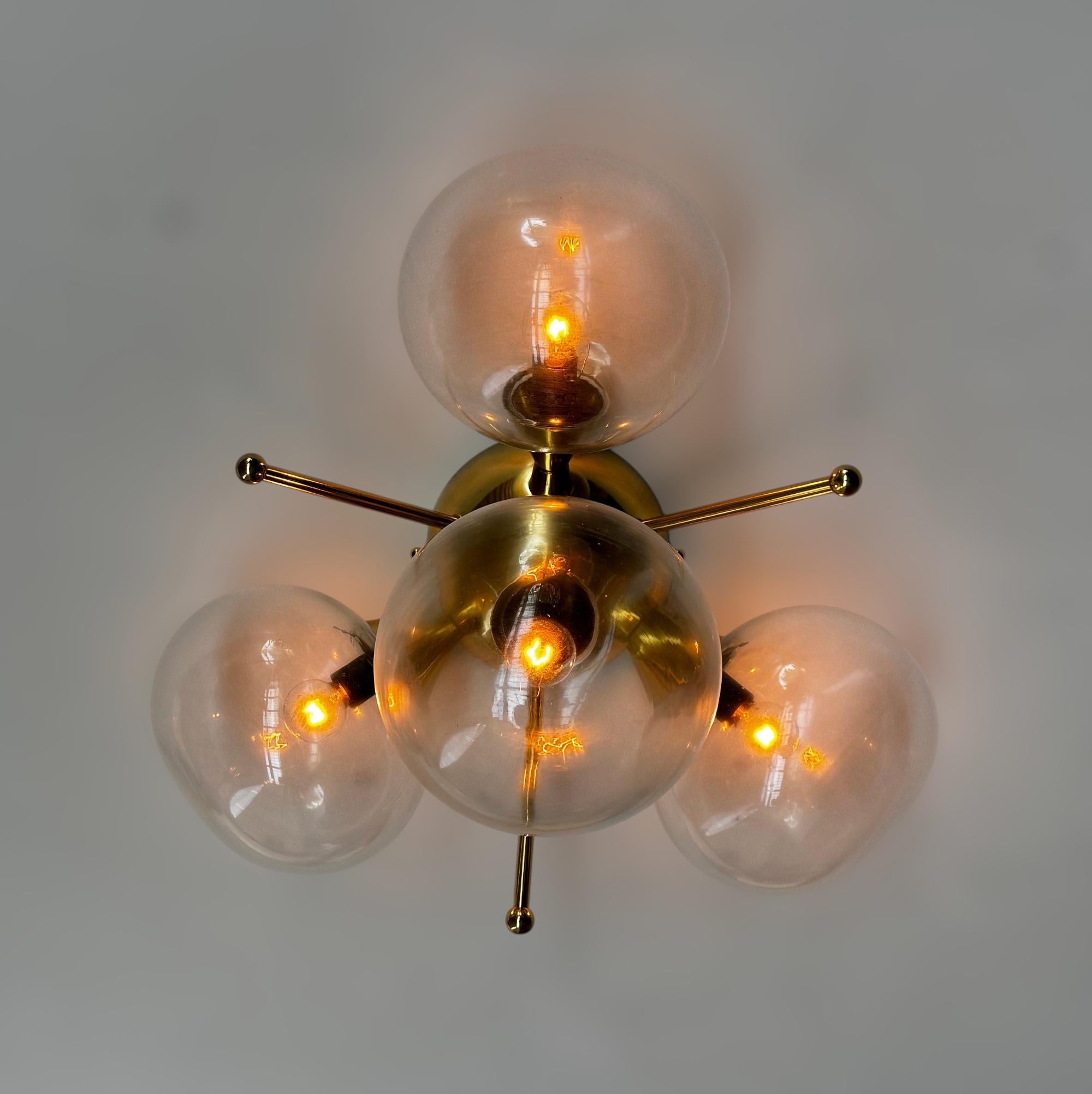 Orchidea Pebble Flush Mount by Fabio Ltd For Sale 1