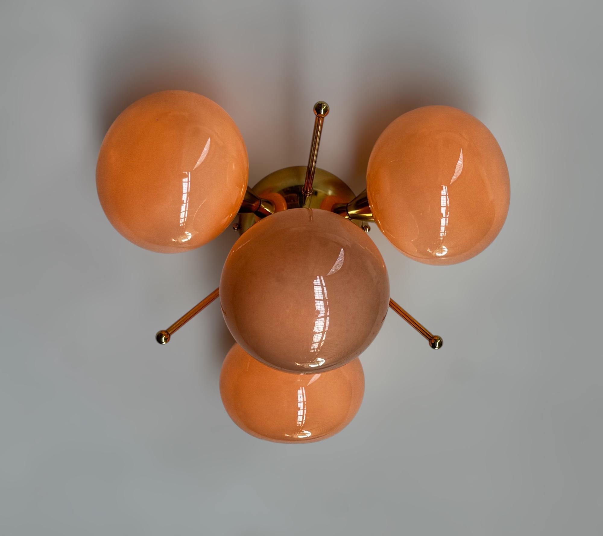 Orchidea Pebble Flush Mount by Fabio Ltd For Sale 1