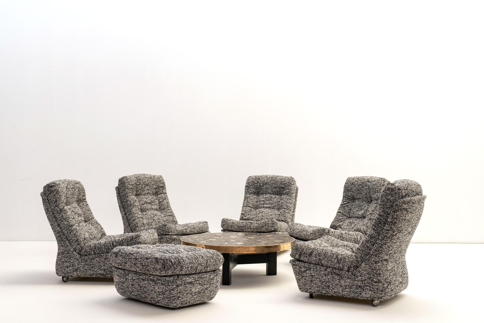 Tumbonas modulares Orchidée de Michel Cadestin para Airborne, Francia finales del siglo XX en venta