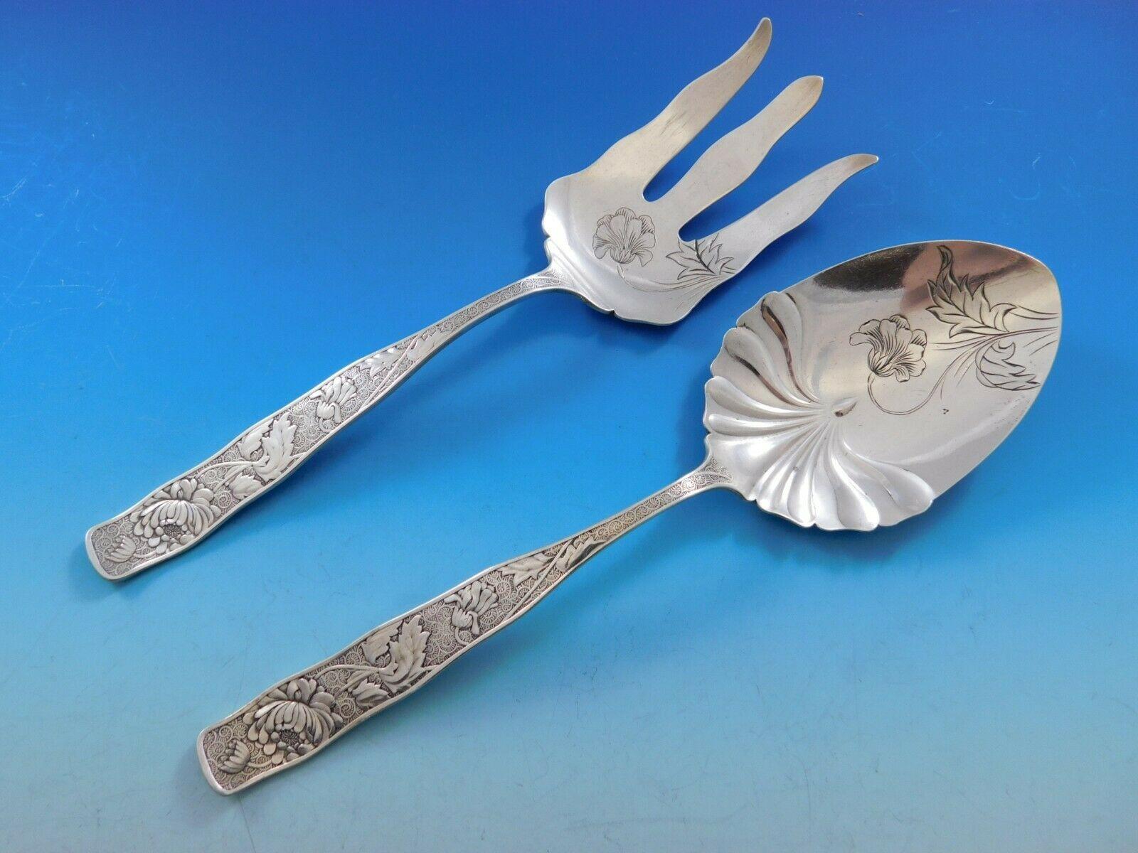 Orchids by Towle Sterling Silver Flatware Set 12 Service 68 Pieces Multi-Motif 2