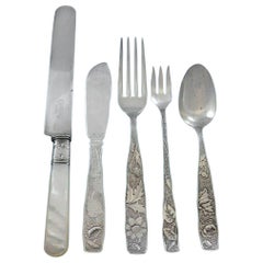 Orchids by Towle Sterling Silver Flatware Set 12 Service 68 Pieces Multi-Motif