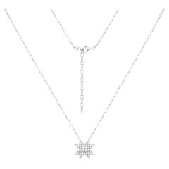 Order 2*2 cm Chic  Diamond White 14k Gold Pendant Necklace for Her