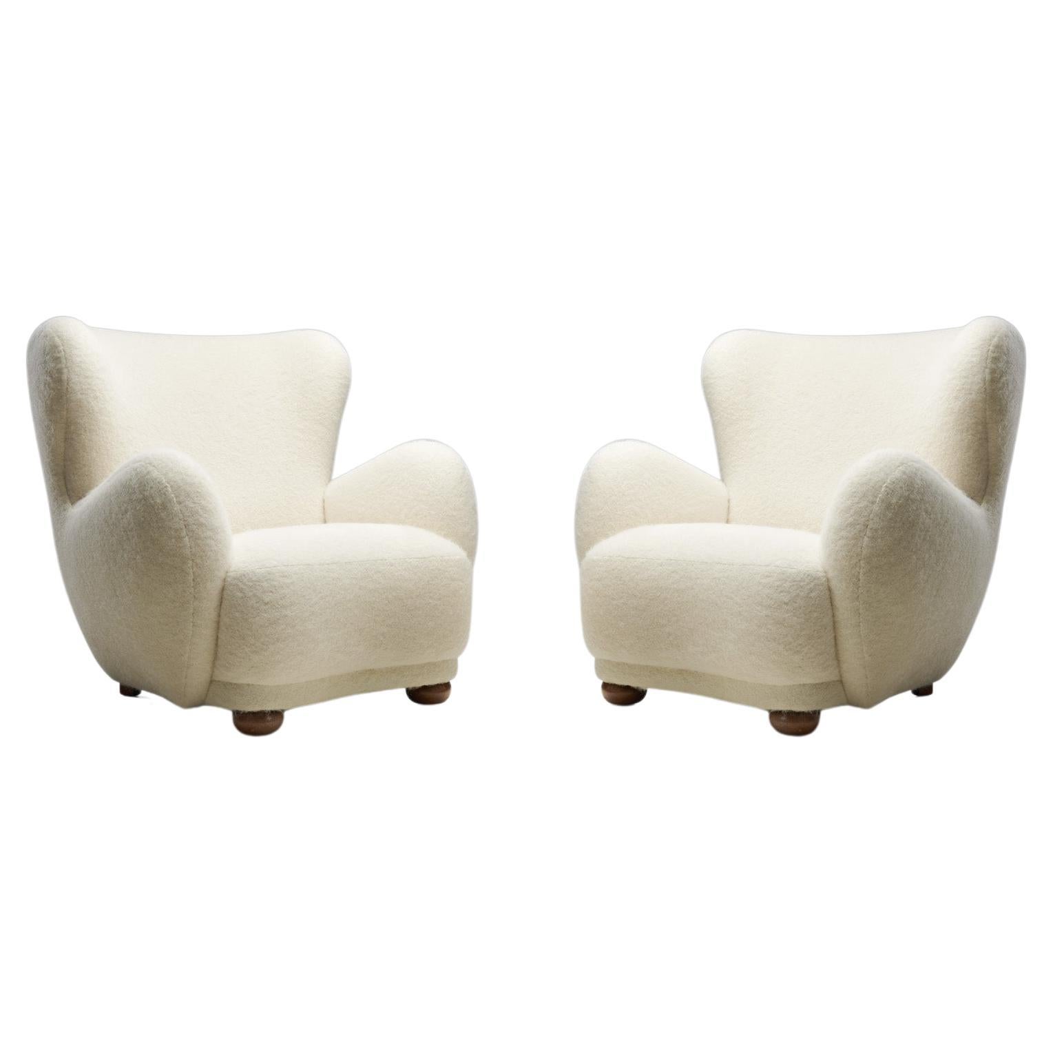 Order Alexis - Two Danish Cabinetmaker Armchairs Upholstered in Wool, Denmark