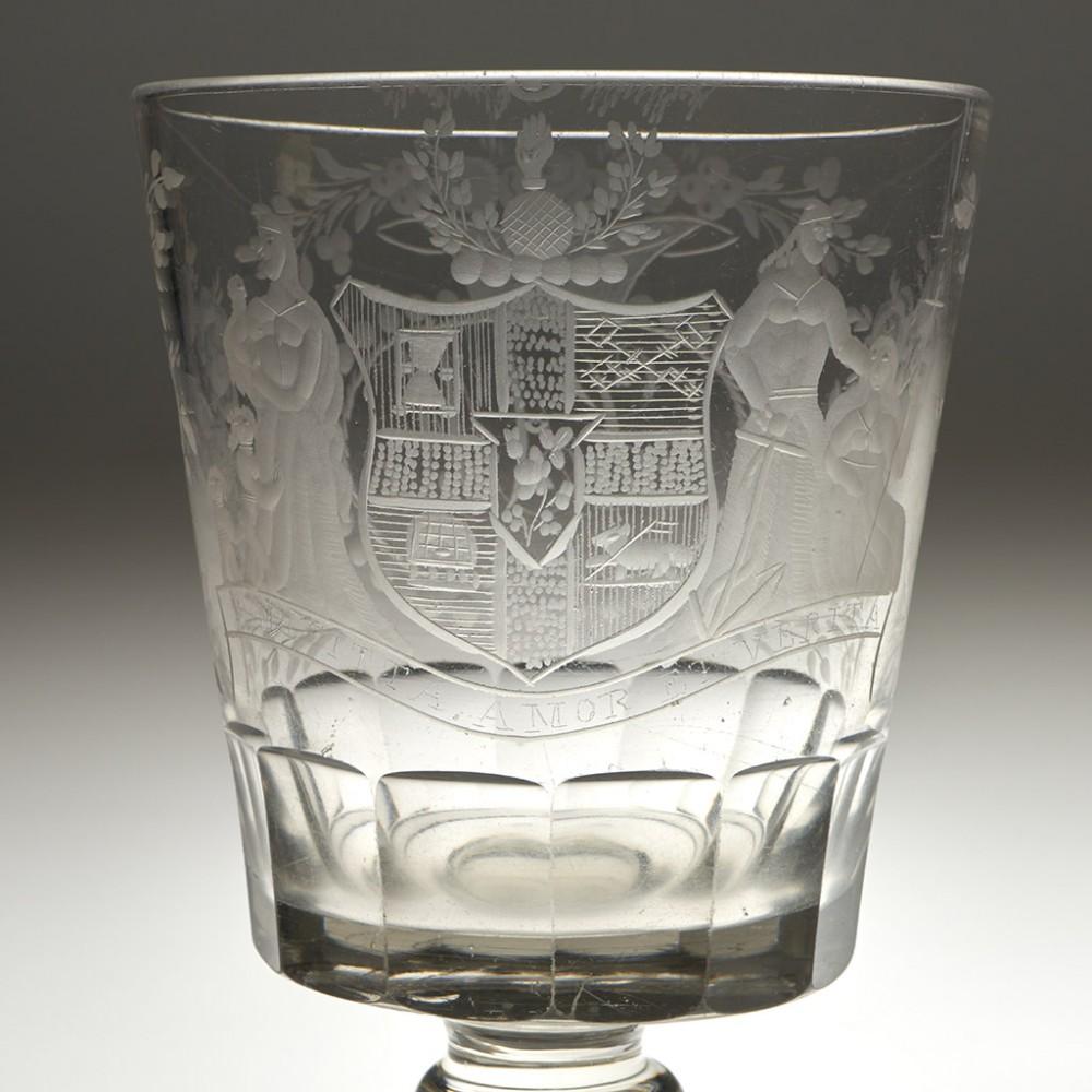 Order of Odd Fellows Large Rummer, c1840 For Sale 1