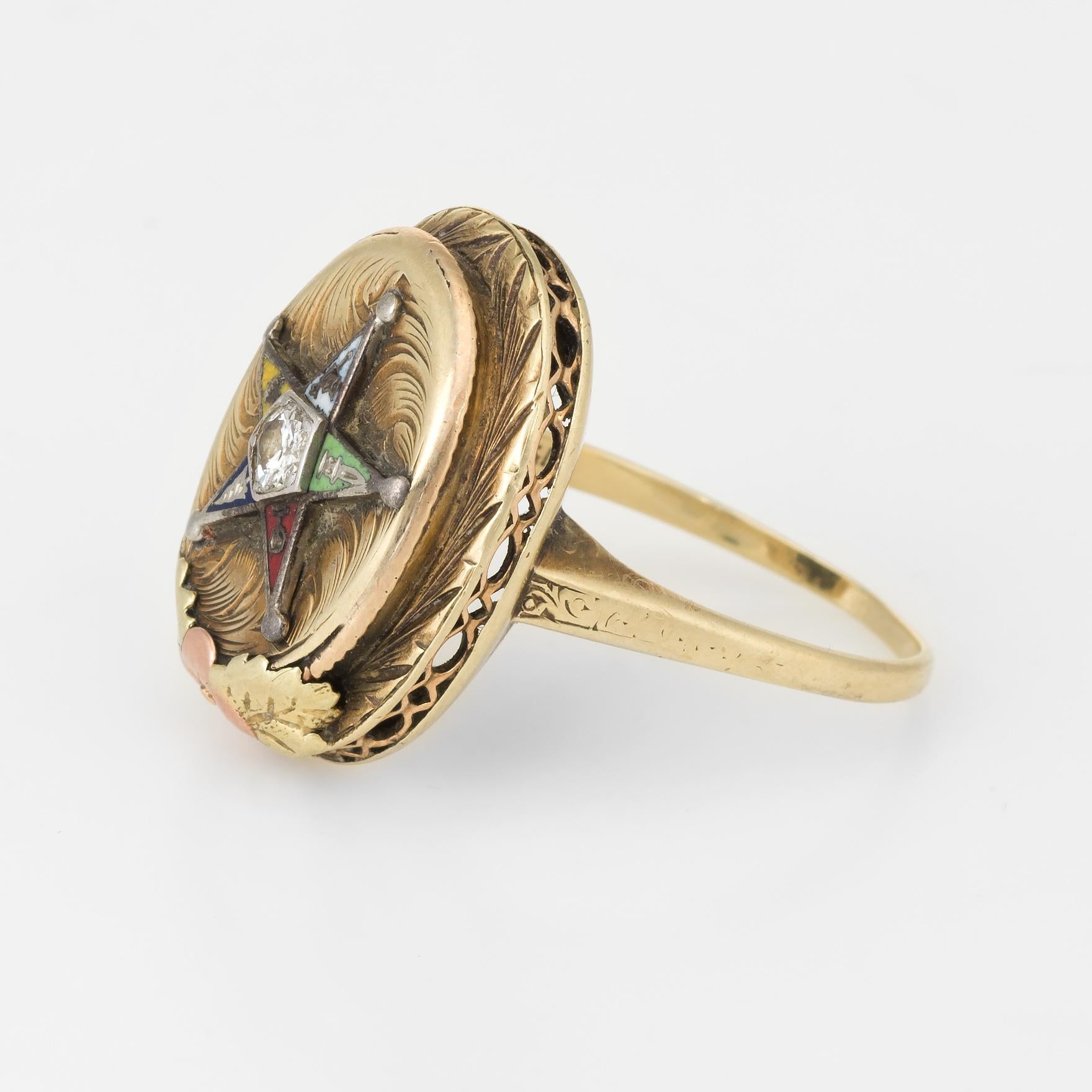 eastern star ring vintage