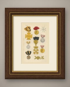 Orders of Austria, Campaign Crosses and Medals, Plate VI, Wood Engraving, 1844