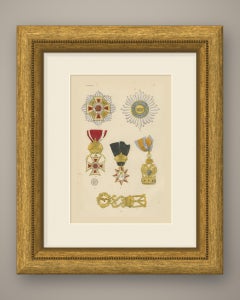 Orders of Austria, Leopold and Iron Crown, Plate IV, Wood Engraving, 1844