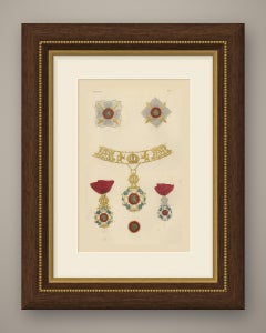 Orders of Belgium, Order of Leopold Stars, Badges and Collar, Plate XIV, 1844