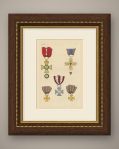 Orders of Lucca, Military Merit Cross and Service Crosses, Plate XLVII, 1844
